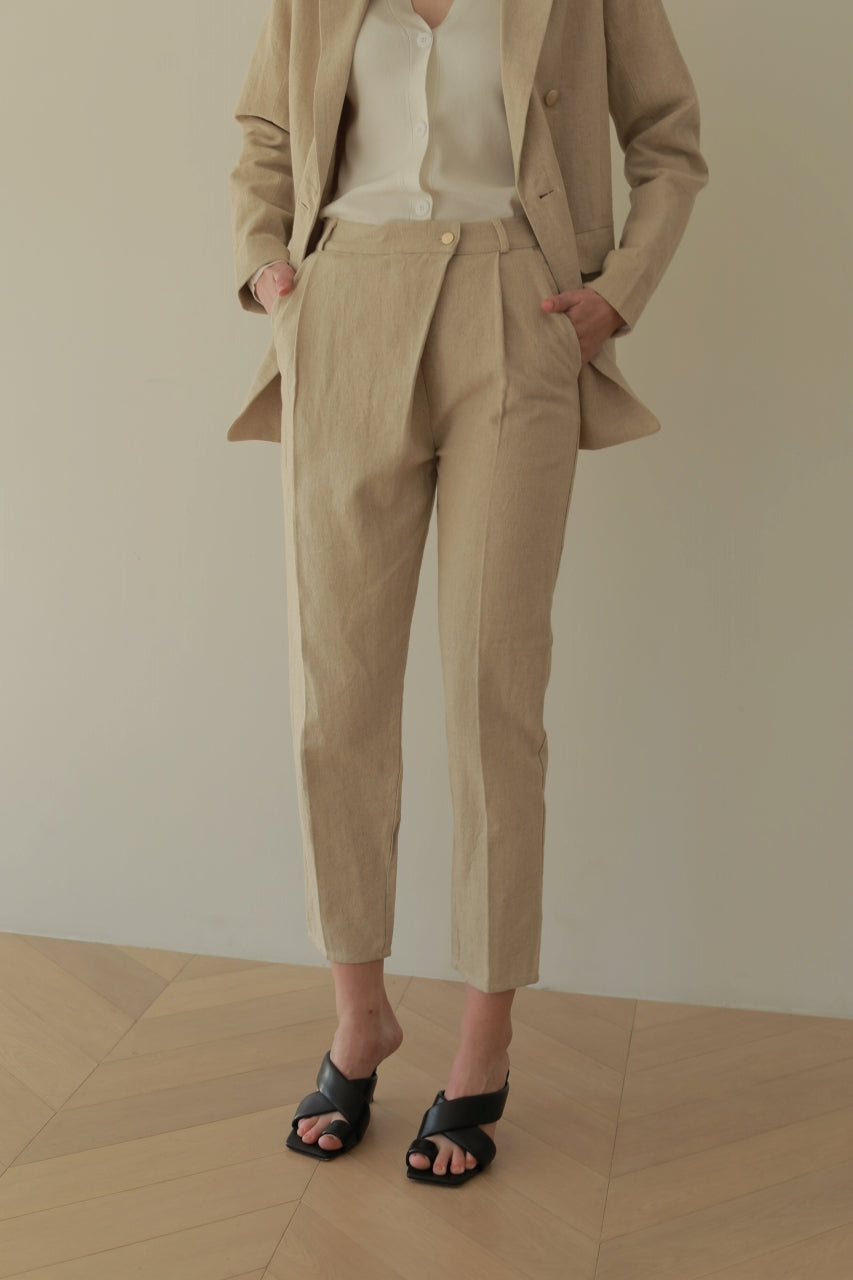 【 price down】リネンラップパンツ