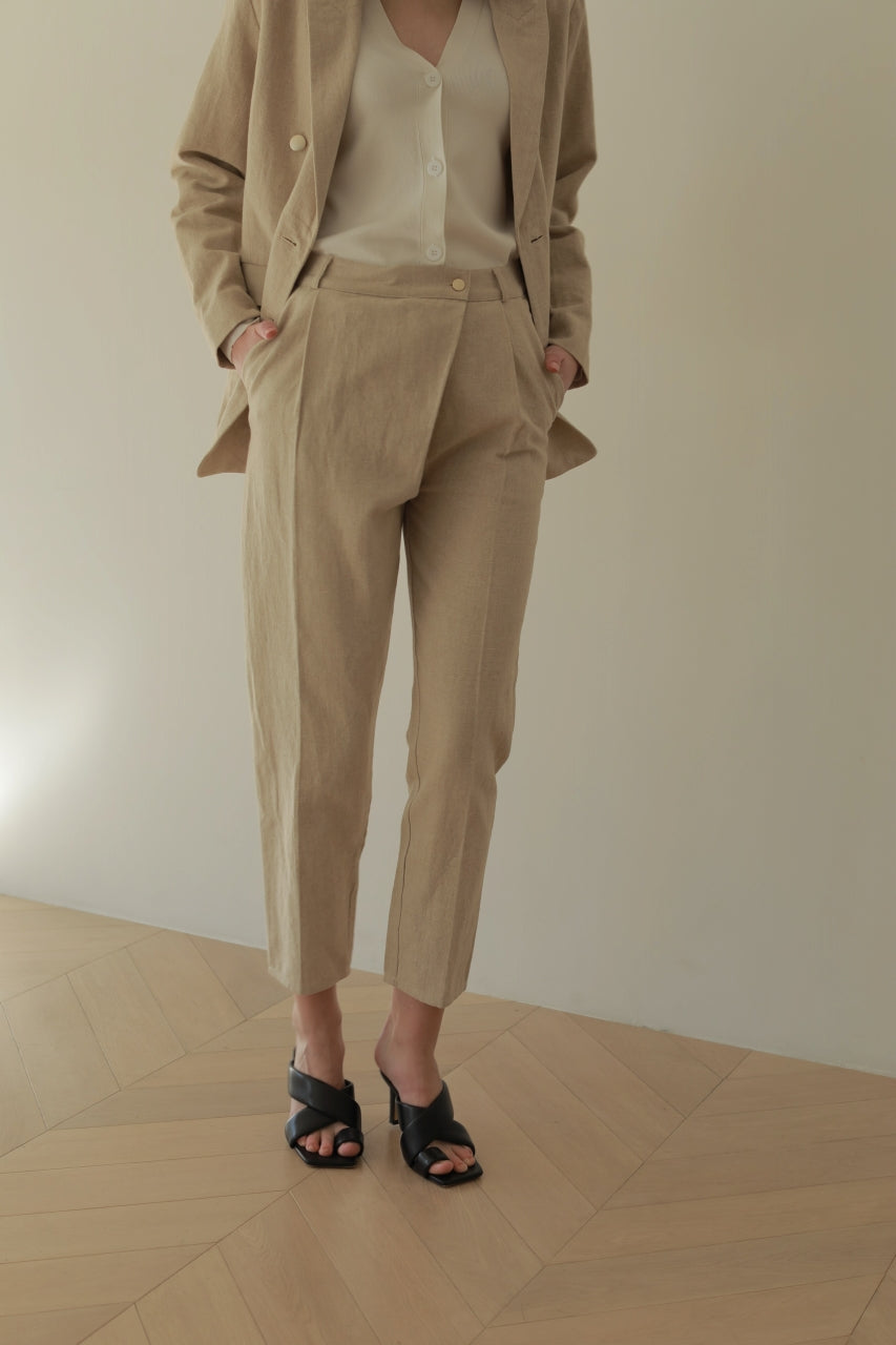 【 price down】リネンラップパンツ