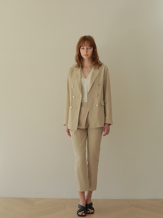 【 price down】リネンラップパンツ