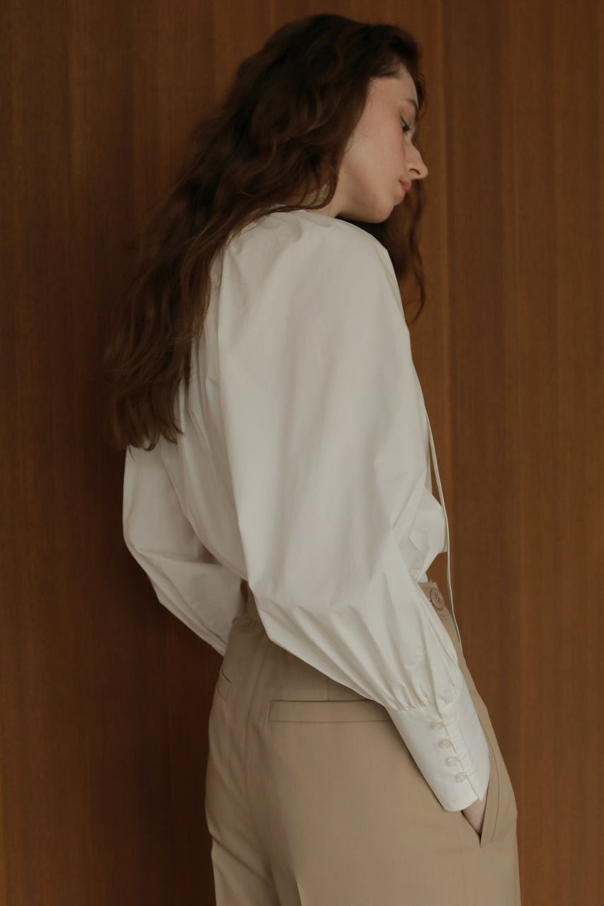 【 price down】ウエストタックストレートパンツ