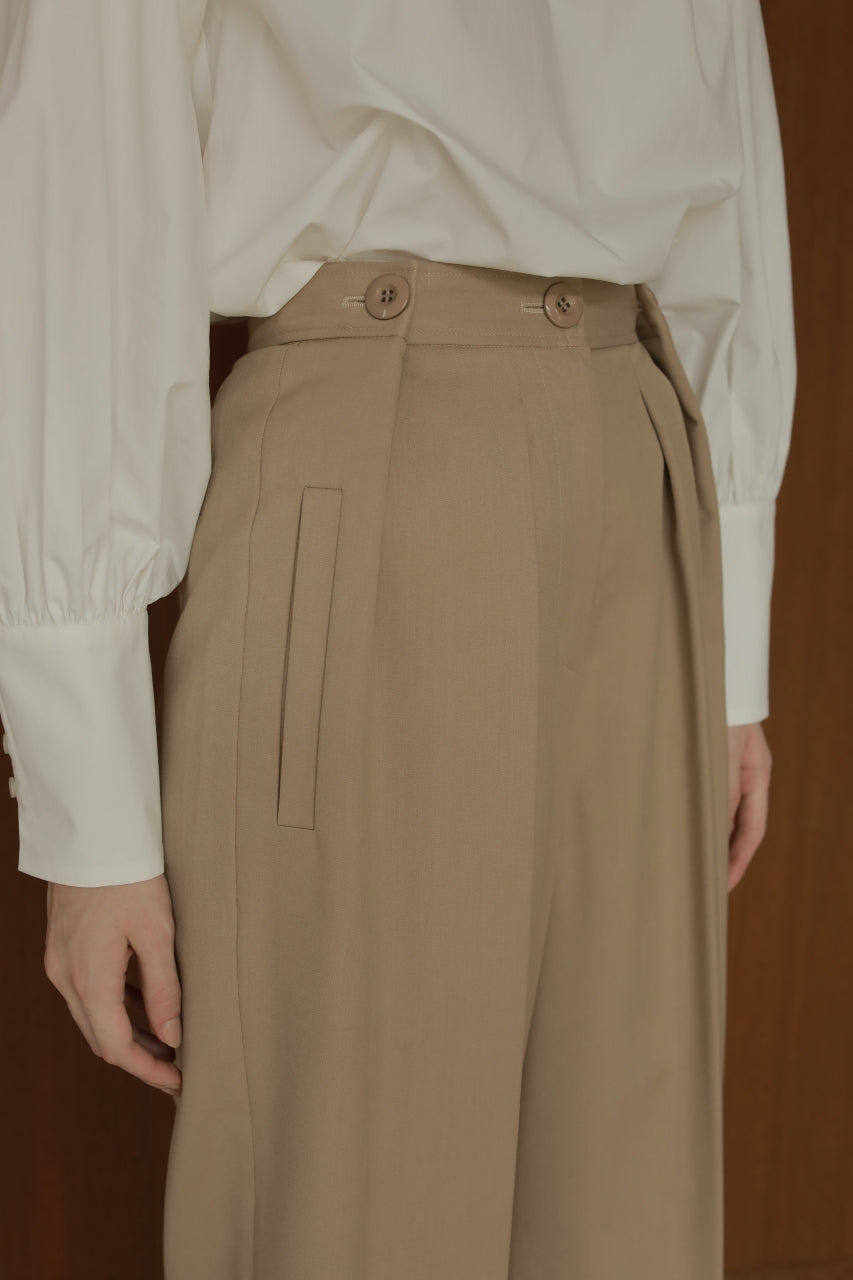 【 price down】ウエストタックストレートパンツ