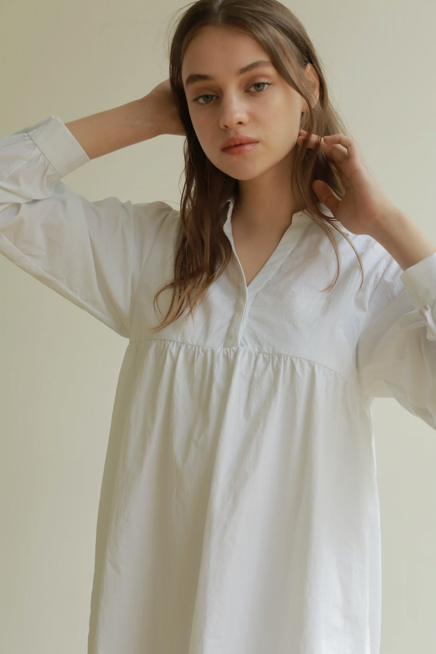 【 price down】スキッパーシャツワンピース