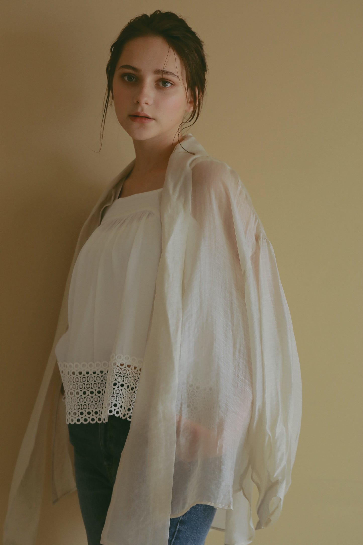 【 price down】2wayシースルーブラウス