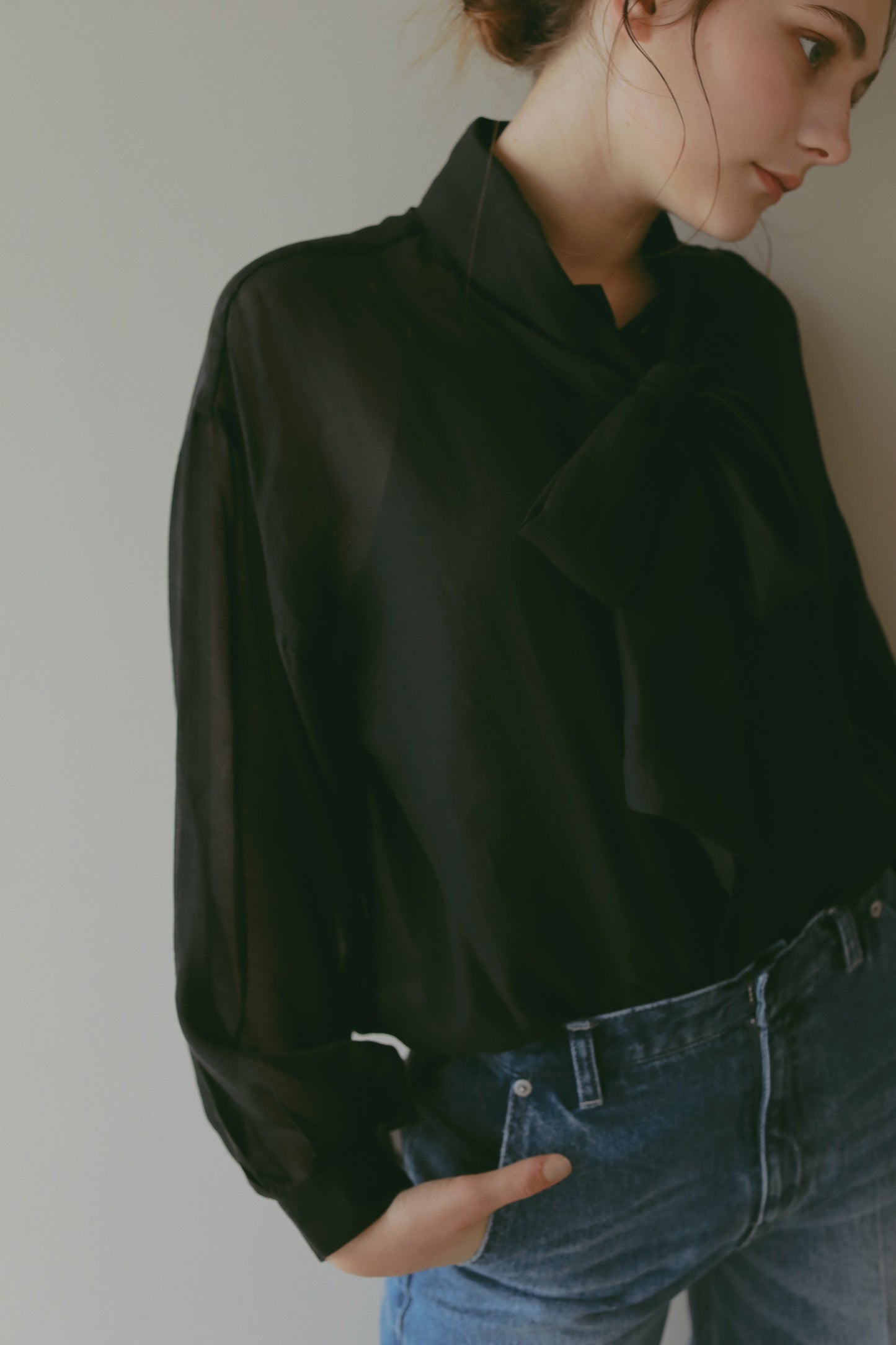 【 price down】2wayシースルーブラウス